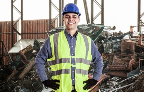 Recycling center processing old furniture in Maidenhead